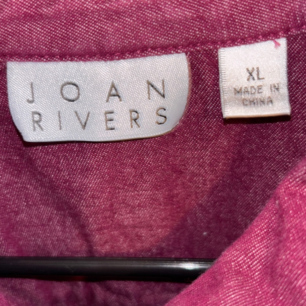 Joan Rivers Oversized Button Down Shirt - Picture 9 of 10